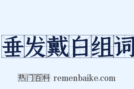 垂发戴白组词是什么意思的图片